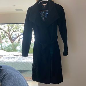Ted Baker Wool Black Coat